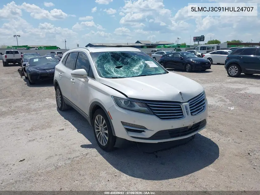 2017 Lincoln Mkc Reserve VIN: 5LMCJ3C91HUL24707 Lot: 45559093