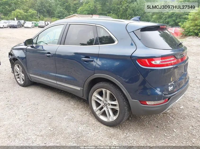 2017 Lincoln Mkc Reserve VIN: 5LMCJ3D97HUL27349 Lot: 45568801