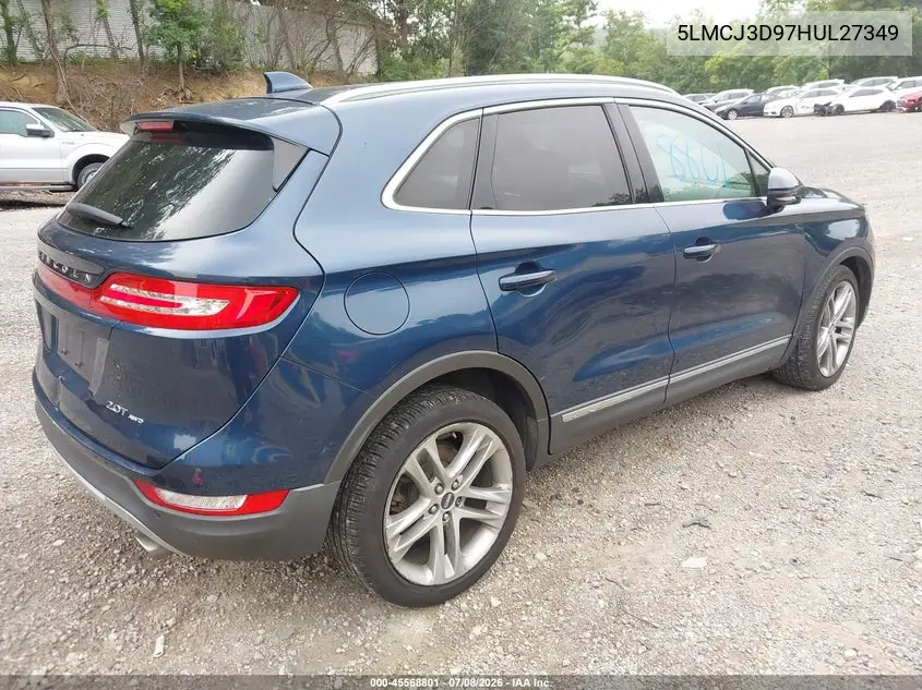2017 Lincoln Mkc Reserve VIN: 5LMCJ3D97HUL27349 Lot: 45568801