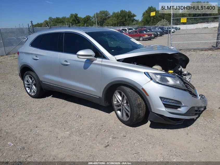 2017 Lincoln Mkc Reserve VIN: 5LMTJ3DH3HUL51400 Lot: 45573396