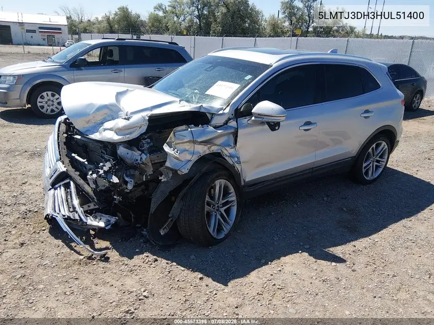 2017 Lincoln Mkc Reserve VIN: 5LMTJ3DH3HUL51400 Lot: 45573396