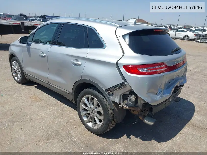 2017 Lincoln Mkc Select VIN: 5LMCJ2C94HUL57646 Lot: 45579105