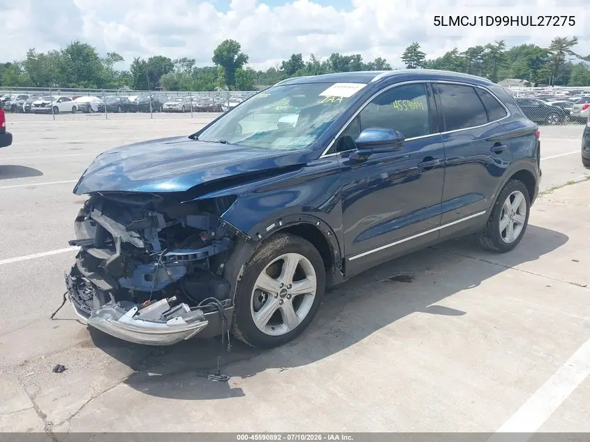 2017 Lincoln Mkc Premiere VIN: 5LMCJ1D99HUL27275 Lot: 45590892