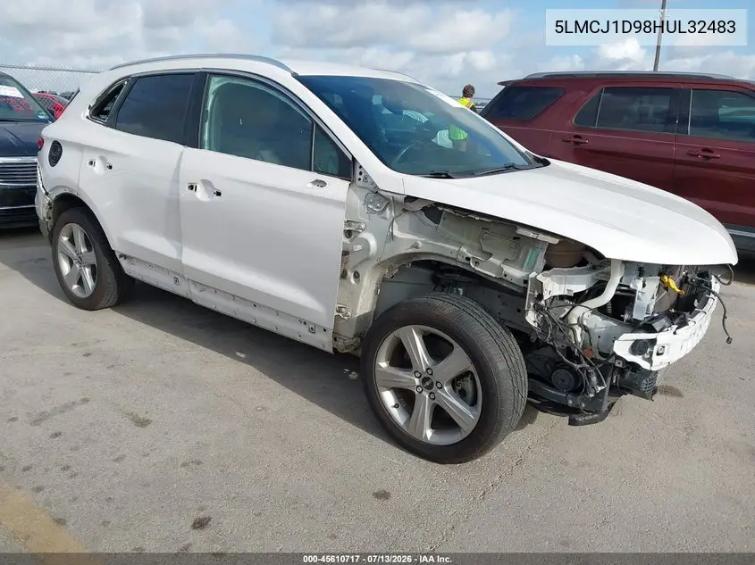 2017 Lincoln Mkc Premiere VIN: 5LMCJ1D98HUL32483 Lot: 45610717