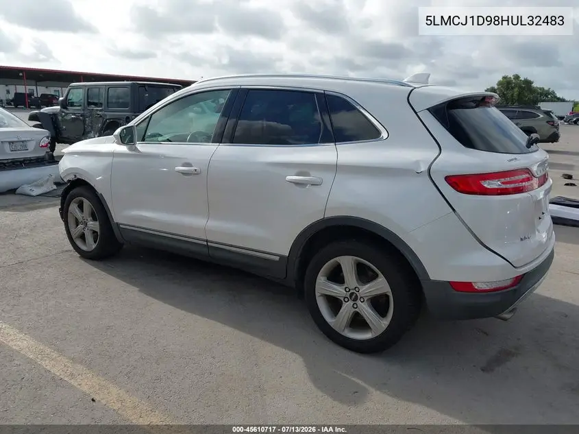 2017 Lincoln Mkc Premiere VIN: 5LMCJ1D98HUL32483 Lot: 45610717