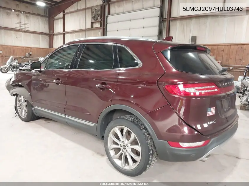 2017 Lincoln Mkc Select VIN: 5LMCJ2C97HUL03743 Lot: 45648030