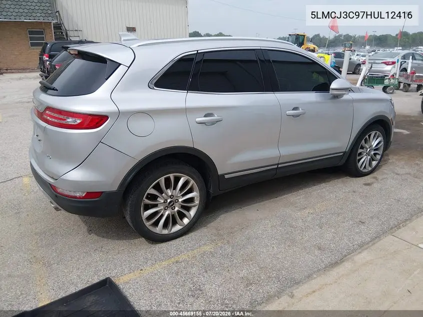 2017 Lincoln Mkc Reserve VIN: 5LMCJ3C97HUL12416 Lot: 45669155
