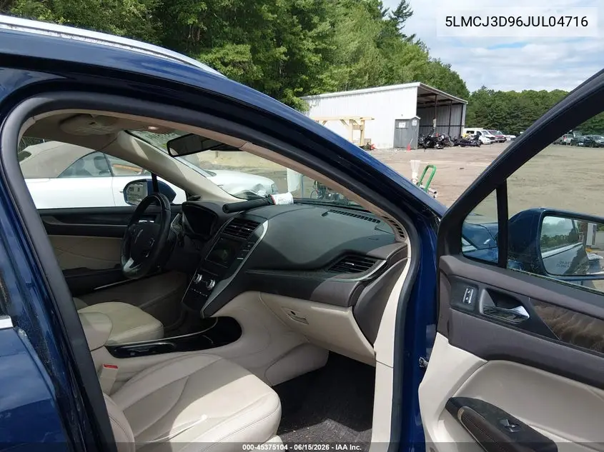 2018 Lincoln Mkc Reserve VIN: 5LMCJ3D96JUL04716 Lot: 45375104