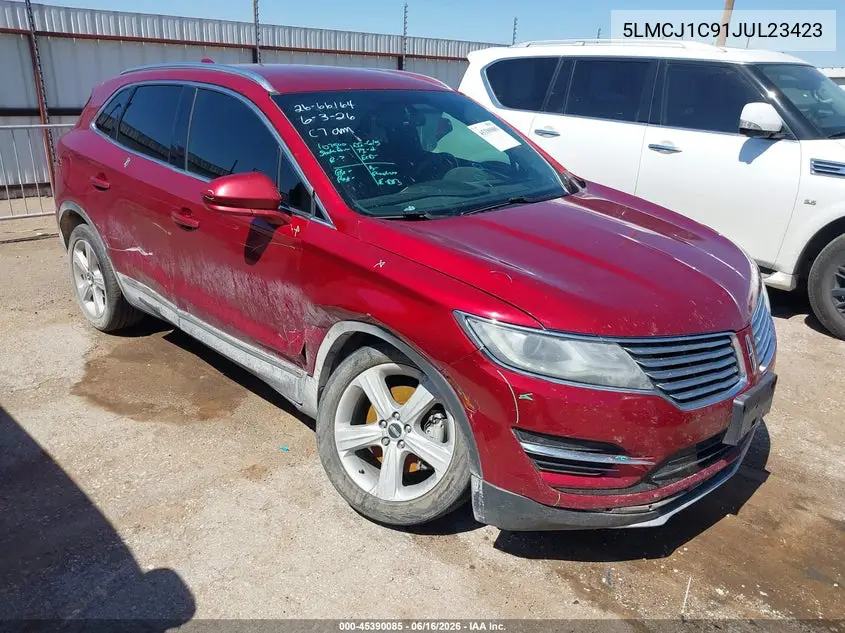 2018 Lincoln Mkc Premiere VIN: 5LMCJ1C91JUL23423 Lot: 45390085