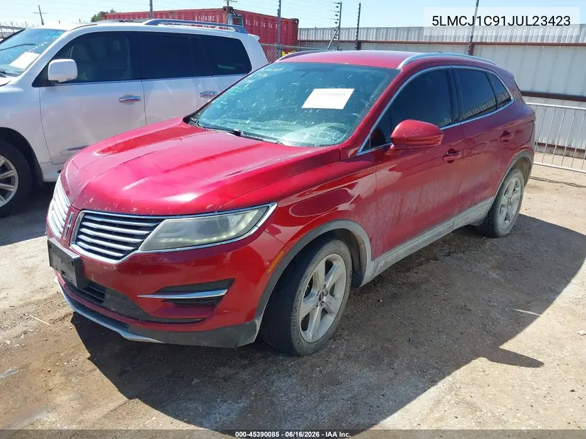 2018 Lincoln Mkc Premiere VIN: 5LMCJ1C91JUL23423 Lot: 45390085
