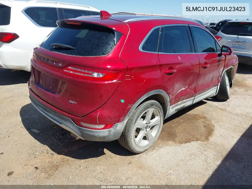 2018 Lincoln Mkc Premiere VIN: 5LMCJ1C91JUL23423 Lot: 45390085