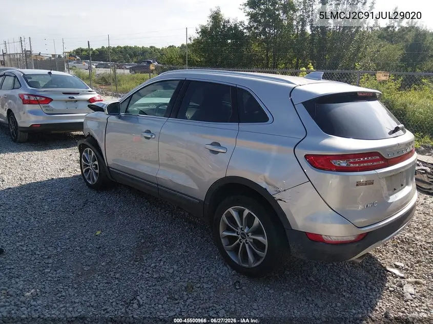2018 Lincoln Mkc Select VIN: 5LMCJ2C91JUL29020 Lot: 45500966
