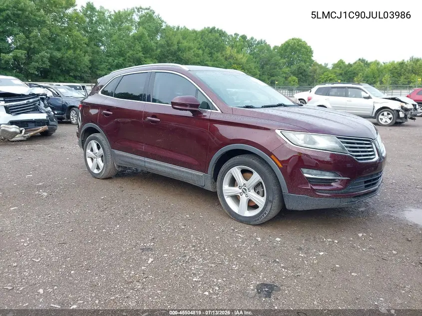 2018 Lincoln Mkc Premiere VIN: 5LMCJ1C90JUL03986 Lot: 45504819