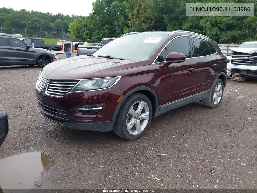 2018 Lincoln Mkc Premiere VIN: 5LMCJ1C90JUL03986 Lot: 45504819