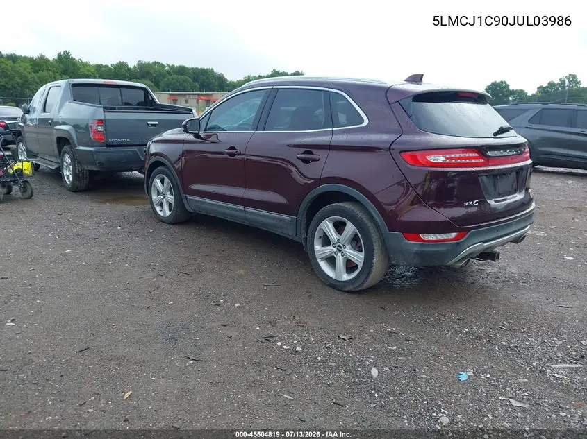 2018 Lincoln Mkc Premiere VIN: 5LMCJ1C90JUL03986 Lot: 45504819