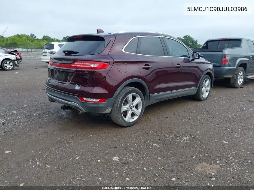 2018 Lincoln Mkc Premiere VIN: 5LMCJ1C90JUL03986 Lot: 45504819