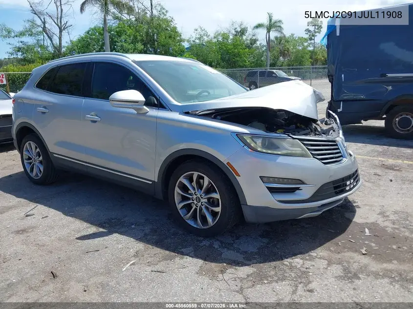 2018 Lincoln Mkc Select VIN: 5LMCJ2C91JUL11908 Lot: 45560559