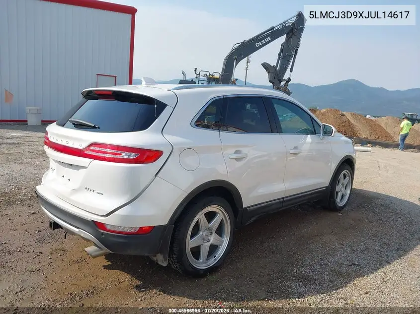 2018 Lincoln Mkc Reserve VIN: 5LMCJ3D9XJUL14617 Lot: 45566956