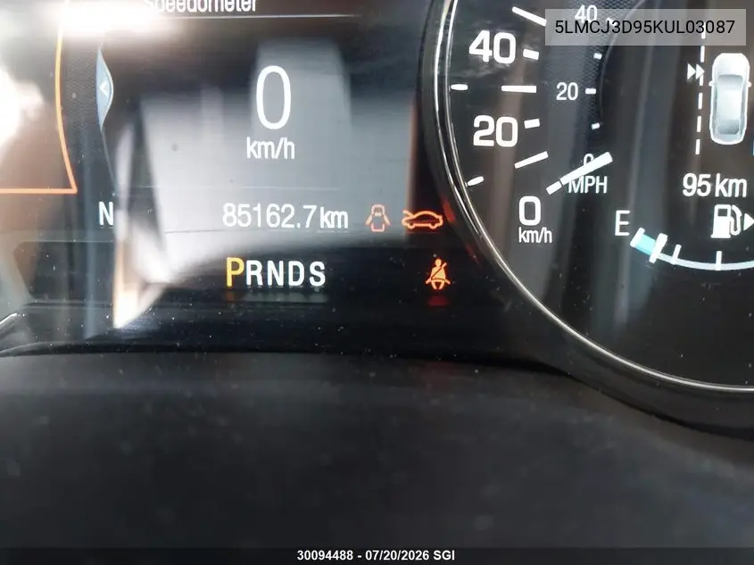 2019 Lincoln Mkc Reserve VIN: 5LMCJ3D95KUL03087 Lot: 30094488