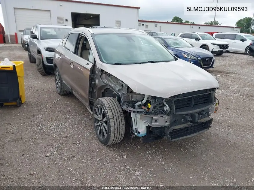 2019 Lincoln Mkc Reserve VIN: 5LMCJ3D96KUL09593 Lot: 45205324