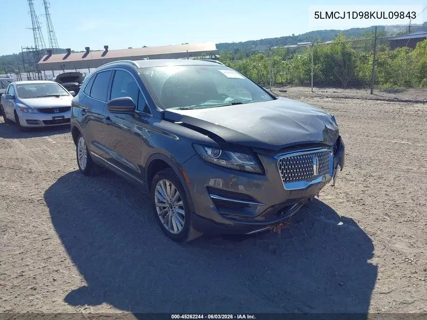 2019 Lincoln Mkc Standard VIN: 5LMCJ1D98KUL09843 Lot: 45262244