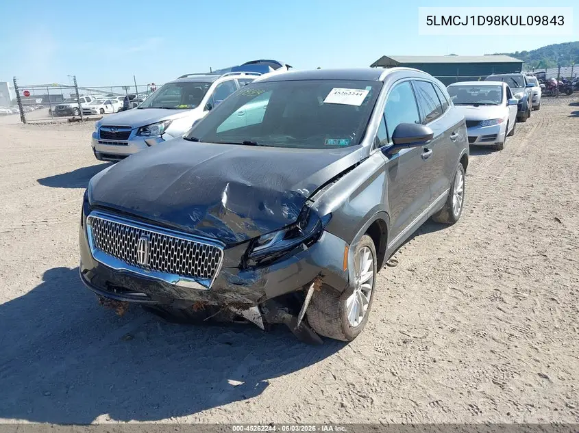2019 Lincoln Mkc Standard VIN: 5LMCJ1D98KUL09843 Lot: 45262244