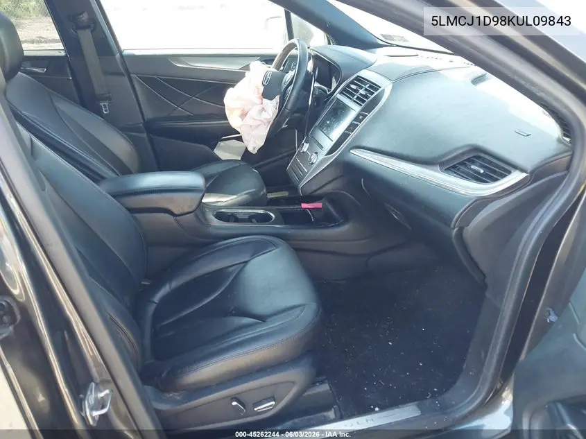 2019 Lincoln Mkc Standard VIN: 5LMCJ1D98KUL09843 Lot: 45262244