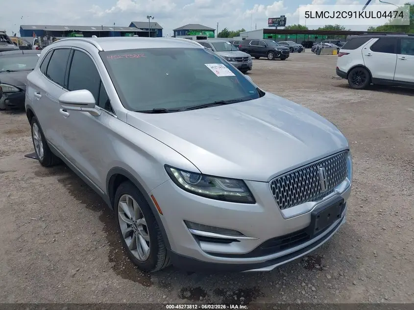 2019 Lincoln Mkc Select VIN: 5LMCJ2C91KUL04474 Lot: 45273812