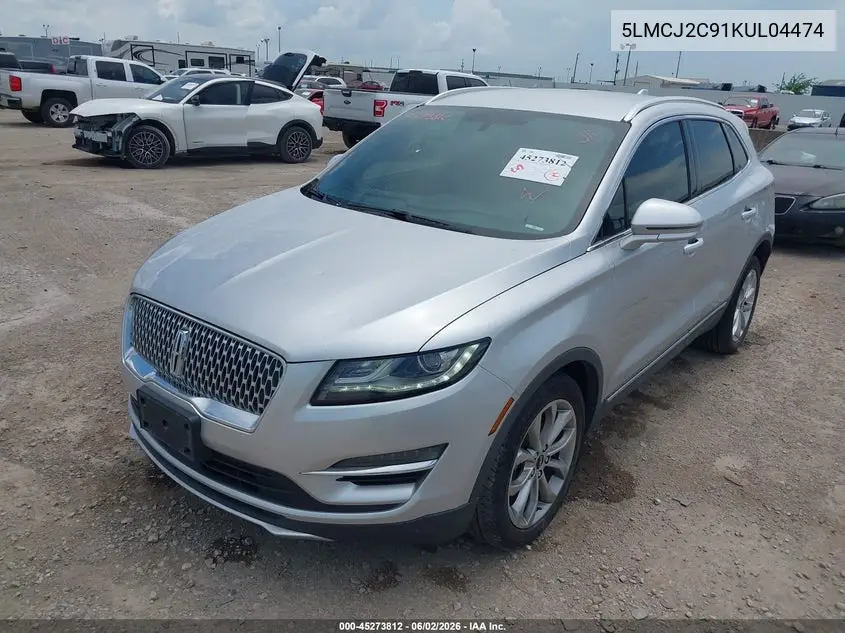 2019 Lincoln Mkc Select VIN: 5LMCJ2C91KUL04474 Lot: 45273812