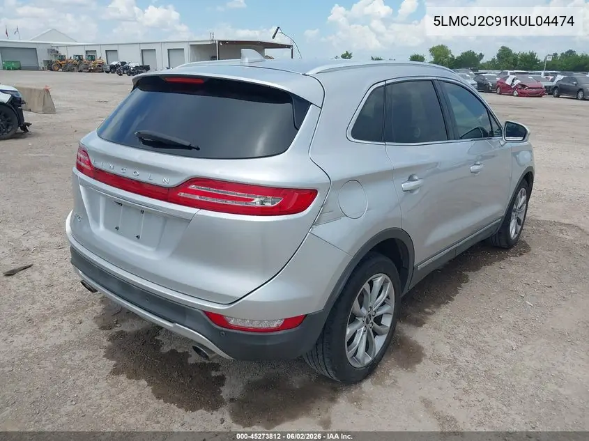 2019 Lincoln Mkc Select VIN: 5LMCJ2C91KUL04474 Lot: 45273812