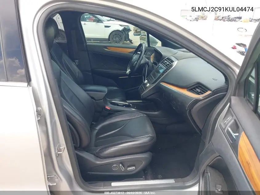 2019 Lincoln Mkc Select VIN: 5LMCJ2C91KUL04474 Lot: 45273812