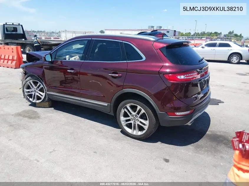 2019 Lincoln Mkc Reserve VIN: 5LMCJ3D9XKUL38210 Lot: 45277016