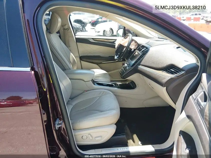 2019 Lincoln Mkc Reserve VIN: 5LMCJ3D9XKUL38210 Lot: 45277016