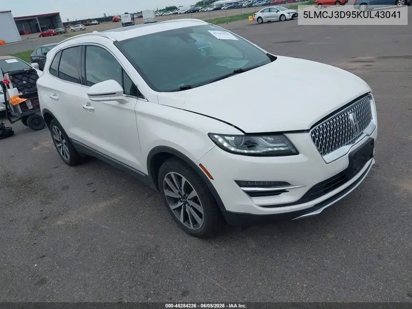 2019 Lincoln Mkc Reserve VIN: 5LMCJ3D95KUL43041 Lot: 45284226