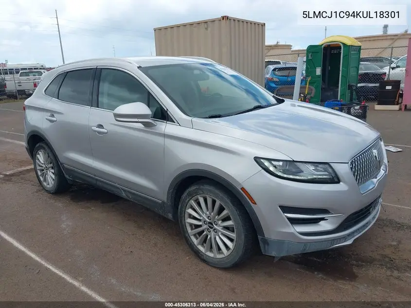 2019 Lincoln Mkc Standard VIN: 5LMCJ1C94KUL18301 Lot: 45306313