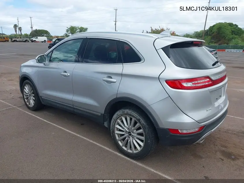 2019 Lincoln Mkc Standard VIN: 5LMCJ1C94KUL18301 Lot: 45306313