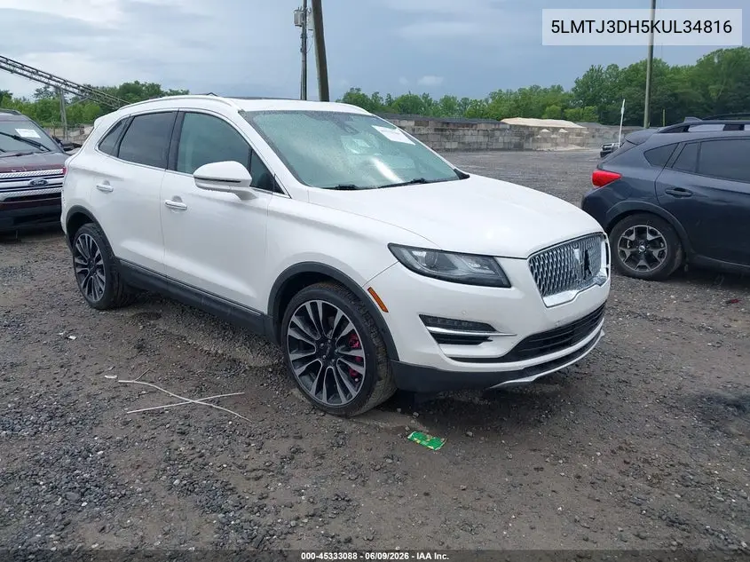 2019 Lincoln Mkc Reserve VIN: 5LMTJ3DH5KUL34816 Lot: 45333088