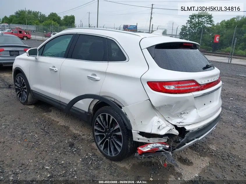 2019 Lincoln Mkc Reserve VIN: 5LMTJ3DH5KUL34816 Lot: 45333088