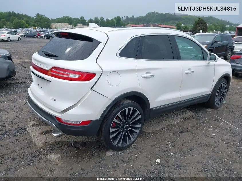 2019 Lincoln Mkc Reserve VIN: 5LMTJ3DH5KUL34816 Lot: 45333088
