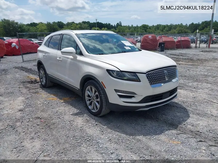 2019 Lincoln Mkc Select VIN: 5LMCJ2C94KUL18224 Lot: 45381676