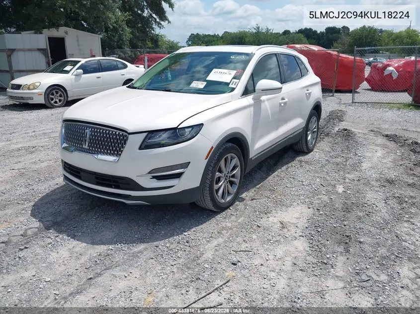 2019 Lincoln Mkc Select VIN: 5LMCJ2C94KUL18224 Lot: 45381676