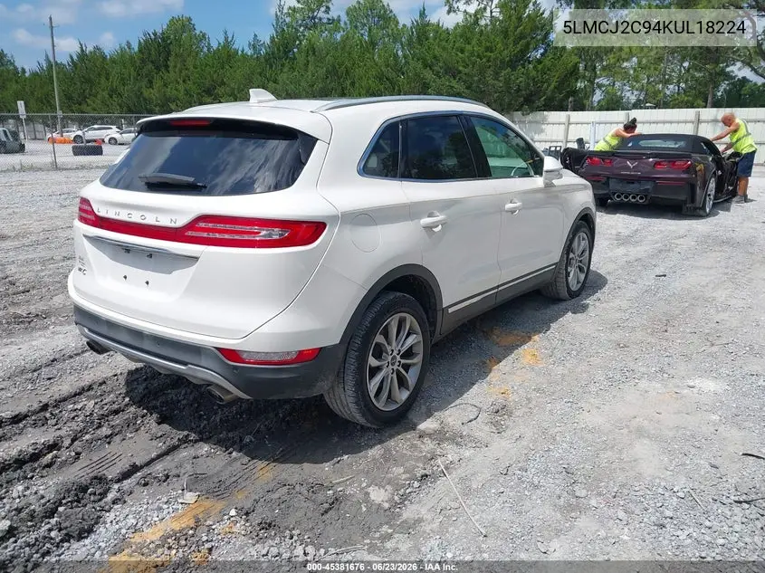 2019 Lincoln Mkc Select VIN: 5LMCJ2C94KUL18224 Lot: 45381676