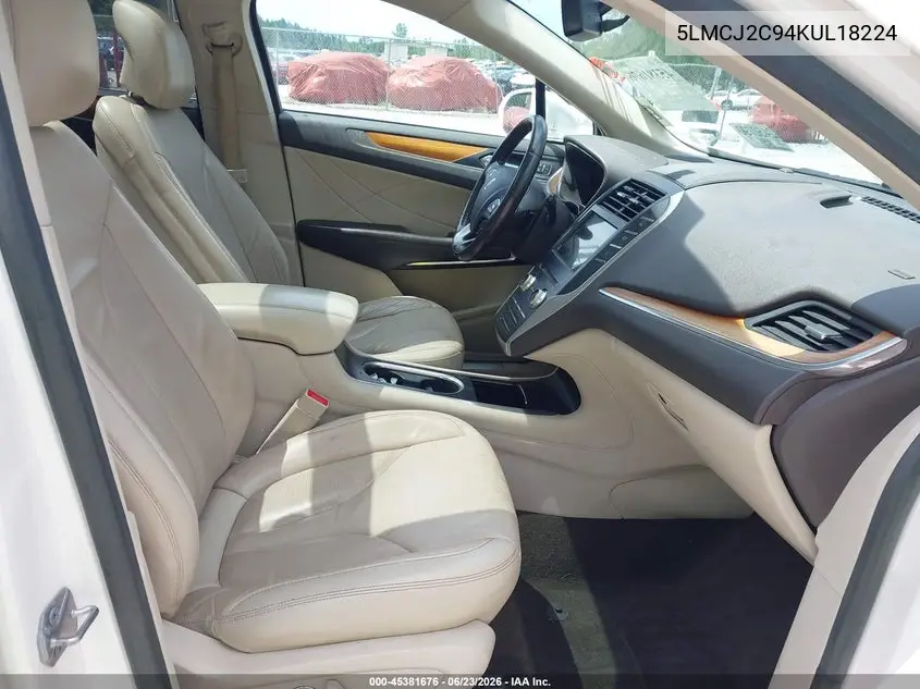 2019 Lincoln Mkc Select VIN: 5LMCJ2C94KUL18224 Lot: 45381676