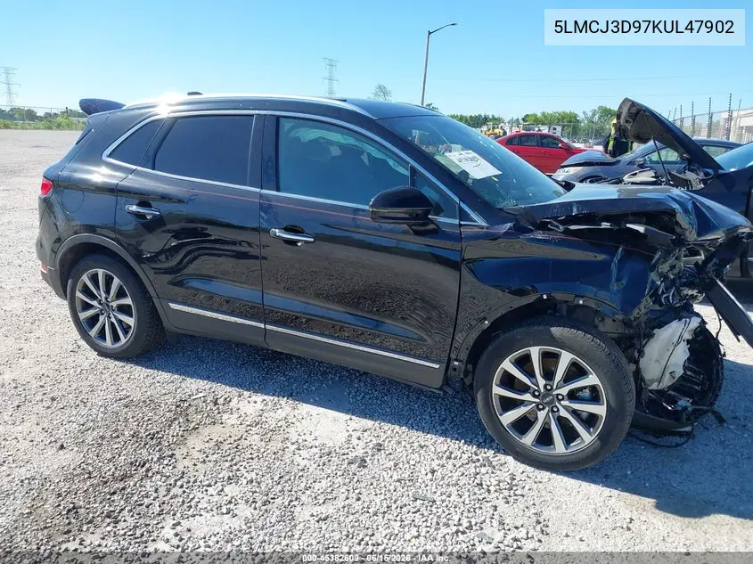2019 Lincoln Mkc Reserve VIN: 5LMCJ3D97KUL47902 Lot: 45382609