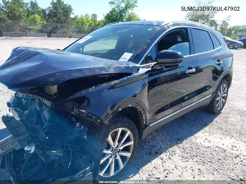 2019 Lincoln Mkc Reserve VIN: 5LMCJ3D97KUL47902 Lot: 45382609