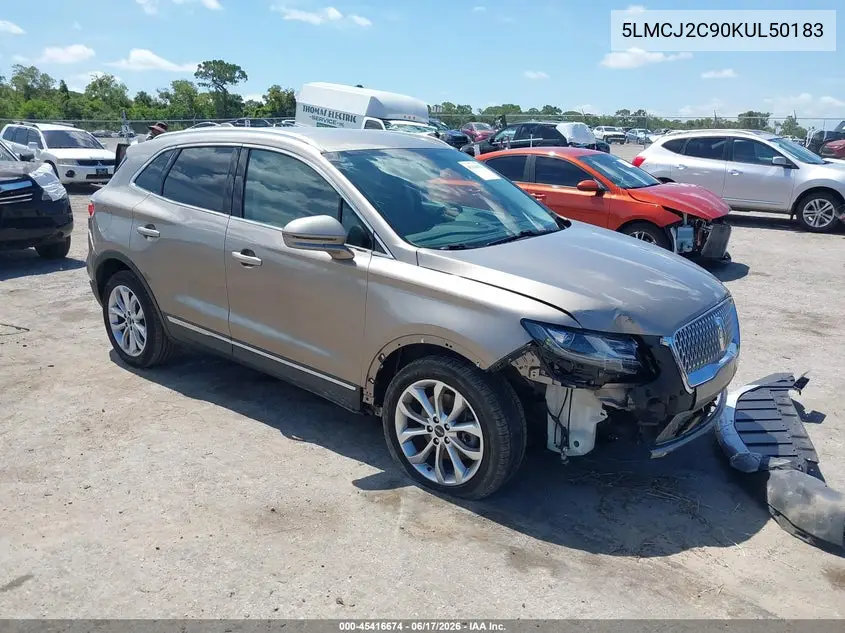 2019 Lincoln Mkc Select VIN: 5LMCJ2C90KUL50183 Lot: 45416674