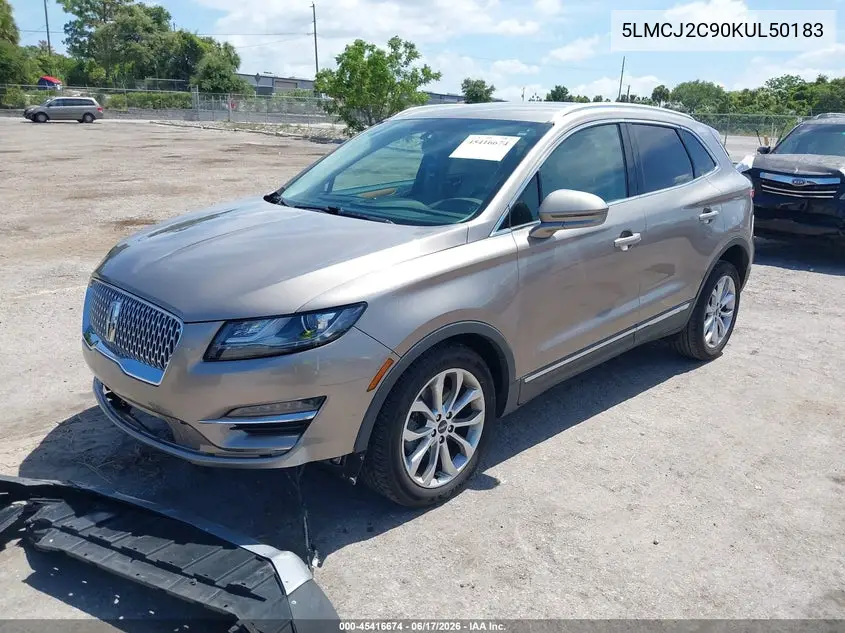 2019 Lincoln Mkc Select VIN: 5LMCJ2C90KUL50183 Lot: 45416674