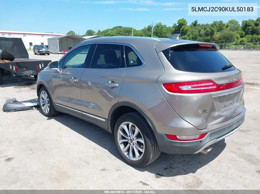 2019 Lincoln Mkc Select VIN: 5LMCJ2C90KUL50183 Lot: 45416674
