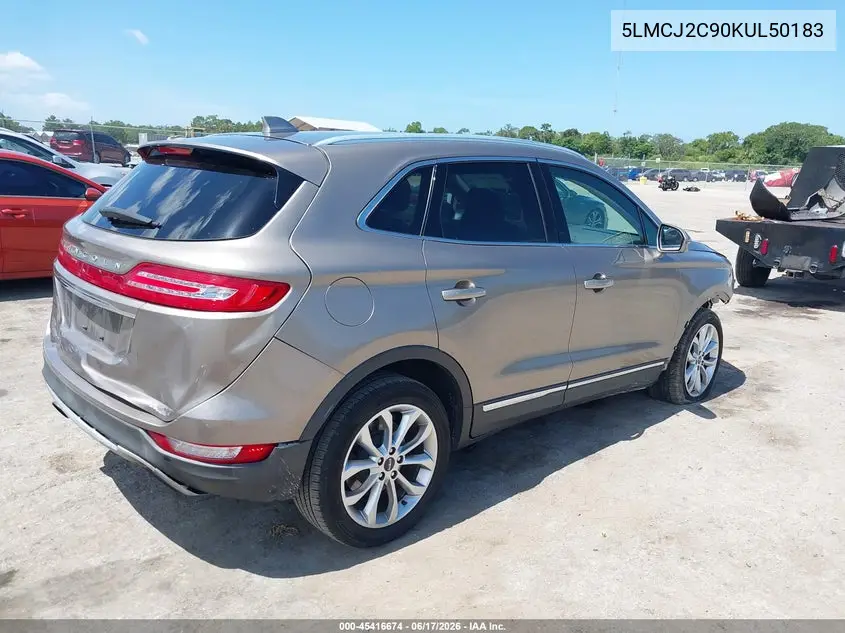 2019 Lincoln Mkc Select VIN: 5LMCJ2C90KUL50183 Lot: 45416674