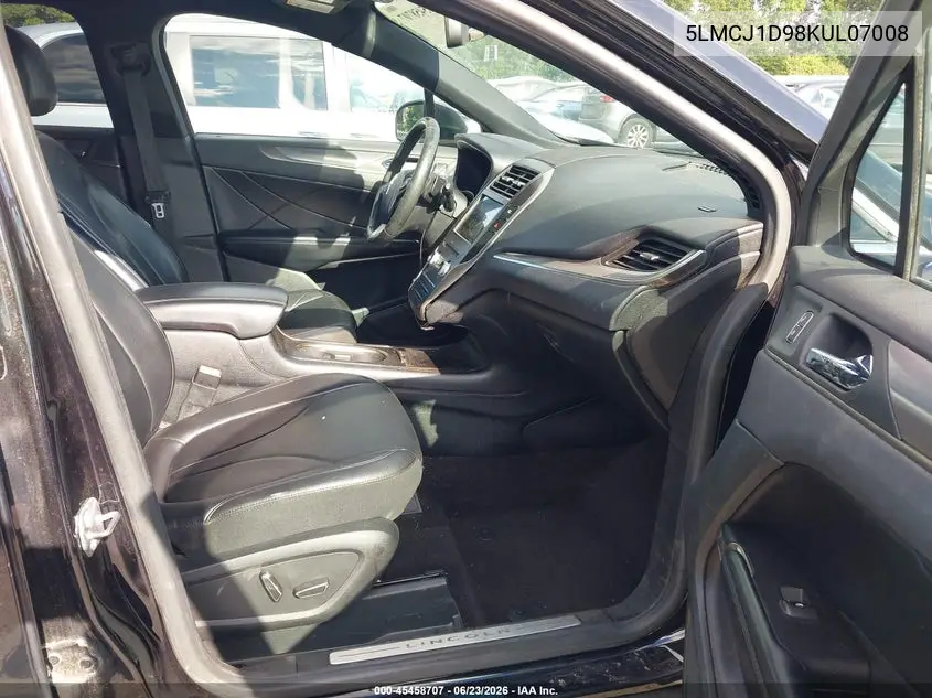 2019 Lincoln Mkc Standard VIN: 5LMCJ1D98KUL07008 Lot: 45458707